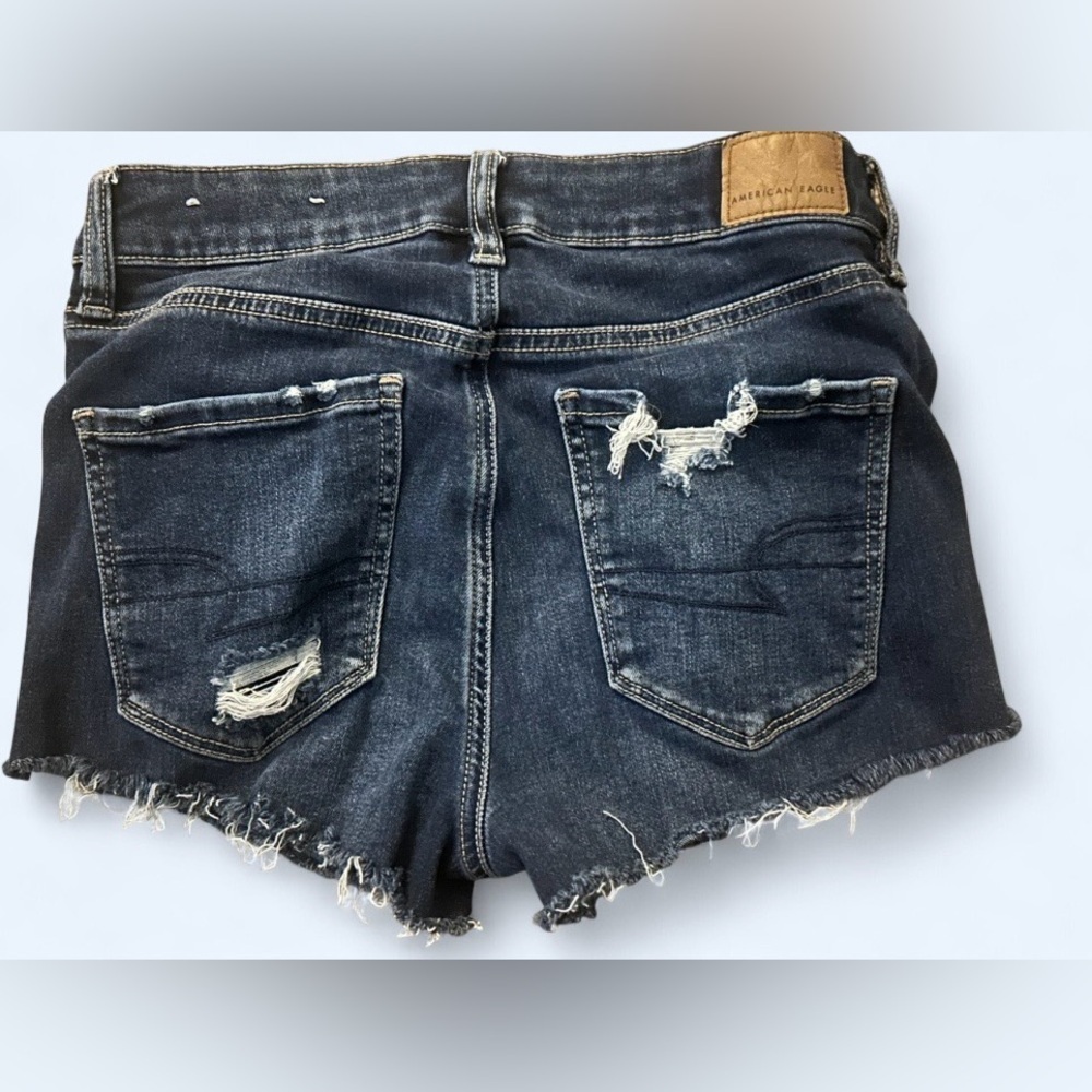 American Eagle Distressed Denim Cutoff Shorts | Size 8 - Picture 2 of 5